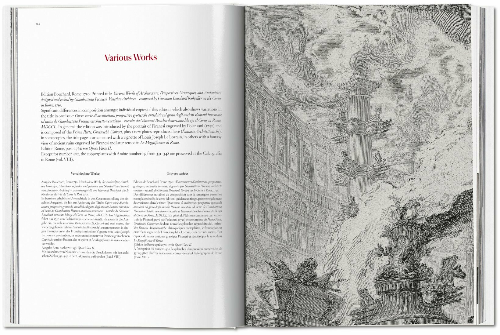 Artbook - Sách Tiếng Anh - Piranesi. The Complete Etchings
