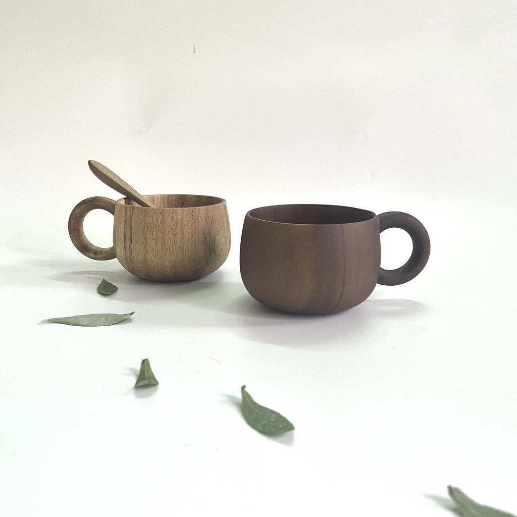 Cốc gỗ/ ly/ Lót ly/ thìa, muỗng gỗ xuất Nhật wooden cups