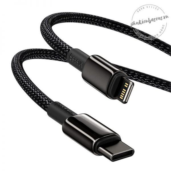 Cáp sạc nhanh C to Light- ning 20W Baseus Tungsten Gold Fast Charging Data Cable Type-C to iP PD 20W- Hàng chính hãng