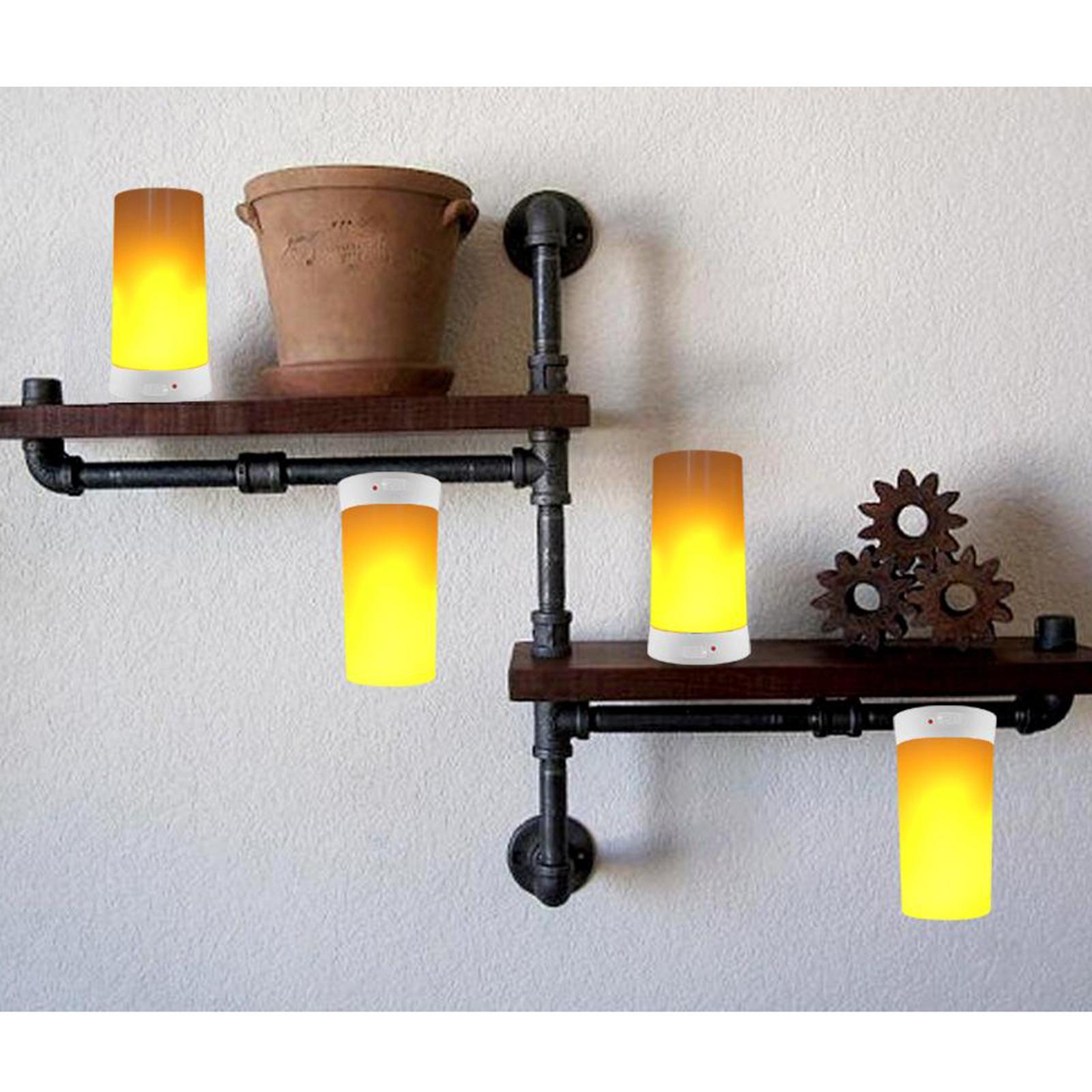 Led Flame Light Table Lamps with Remote Timer