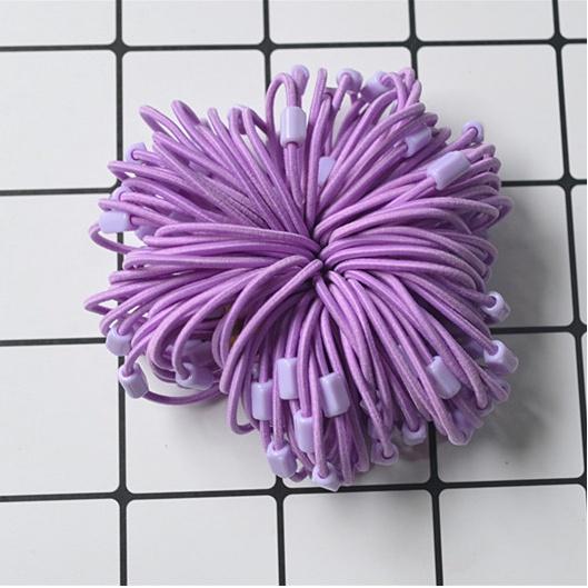 HN * Combo 10 dây chun buộc tóc loại có sẵn đế nhựa có thể gắn thêm charm, DIY
