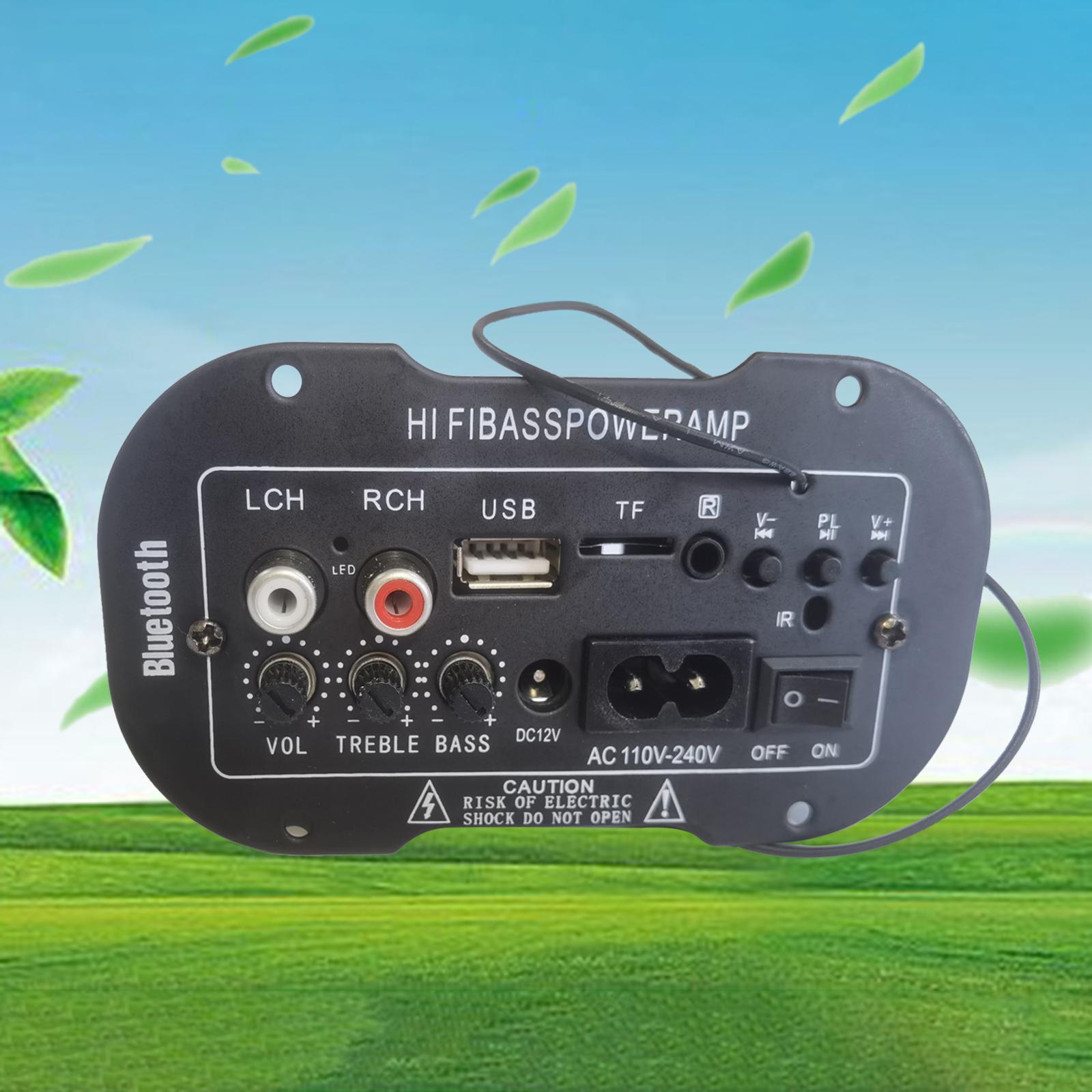 Bass Power Subwoofer AMP Car Radio Audio TF/USB