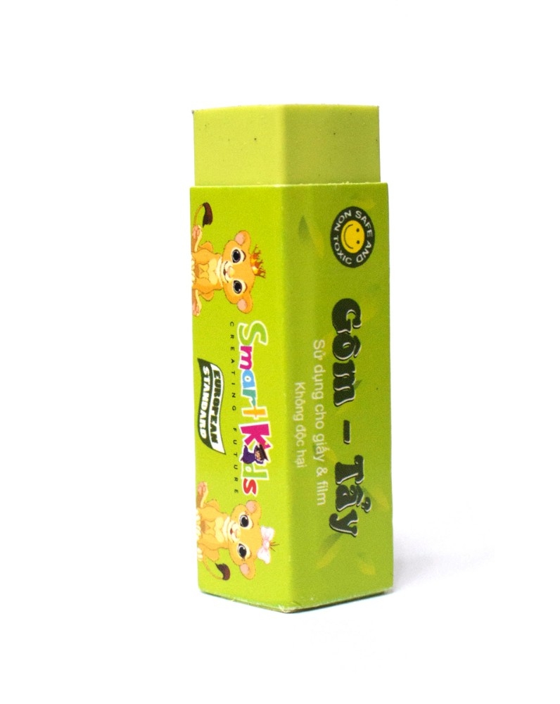 Bộ 3 Gôm tẩy xanh lá Smartkids ER-10GR