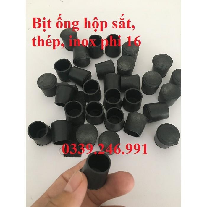 20 phi 16 mm _ bao ngoài chân bàn ghế, chụp ống phi tròn chống xước, chống nước mưa