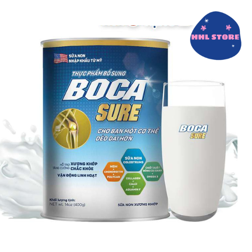 BOCA SURE -  Sữa Non Hỗ Trợ Xương Khớp nhập khẩu từ Mỹ (Hộp 400g