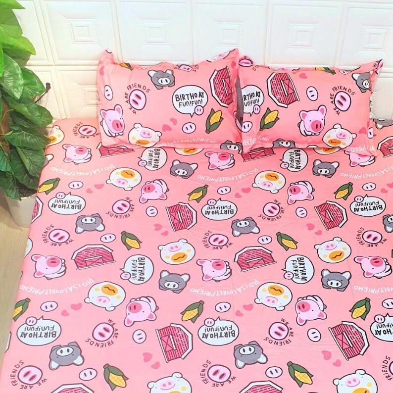 Set 2 Vỏ gối nằm cotton poly 45x65cm đủ màu chất đẹp