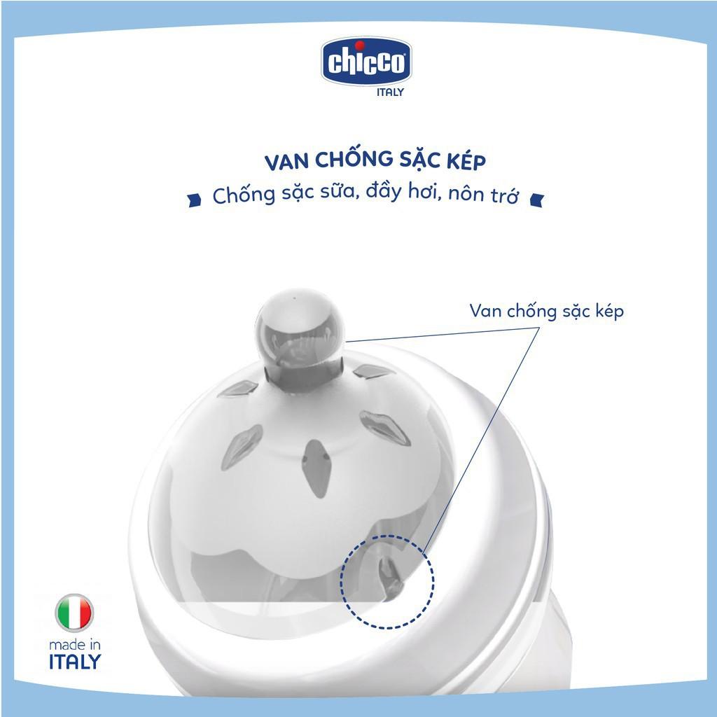 Bình sữa núm nghiêng Pisa Natural Feeling 2M+ Chicco 250ml