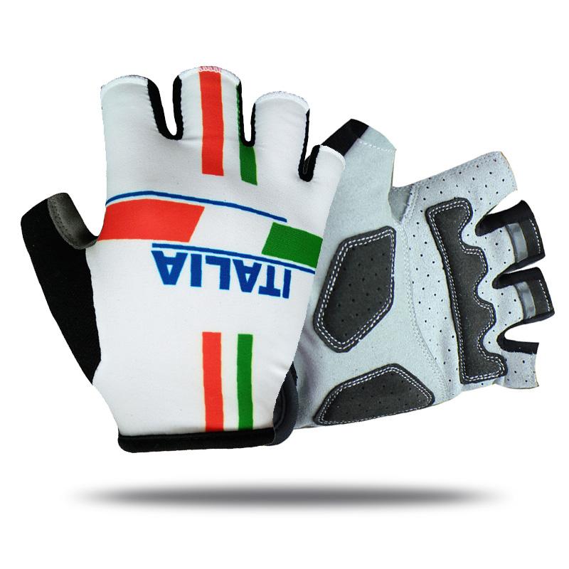 Ngón ITALIA Găng Tay Xe Đạp Nam Nữ Thể Thao Mùa Hè Chống Sốc Xe Đạp Găng Tay Chống Trơn Trượt Xe Đạp MTB Găng Tay Guantes Ciclismo