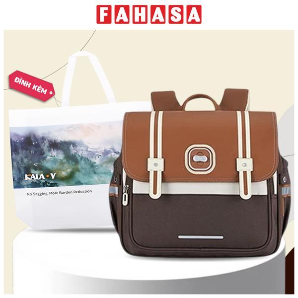 Ba Lô Chống Gù - Kala Y CX2229 - Màu Nâu Caramel - Tặng Kèm Túi Vải