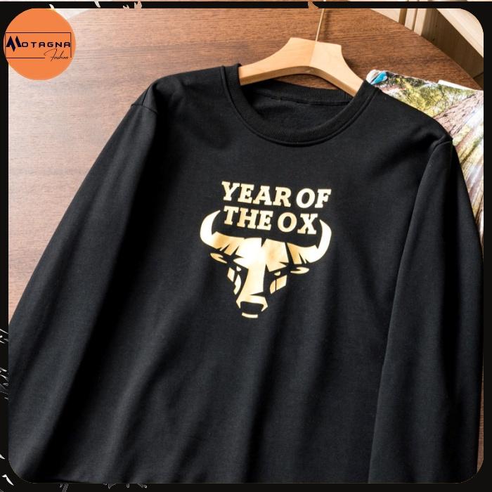 Áo sweater nam cổ tròn, Áo thu đông chất đẹp kiểu dáng trẻ trung in YEAR OF mã NZ616