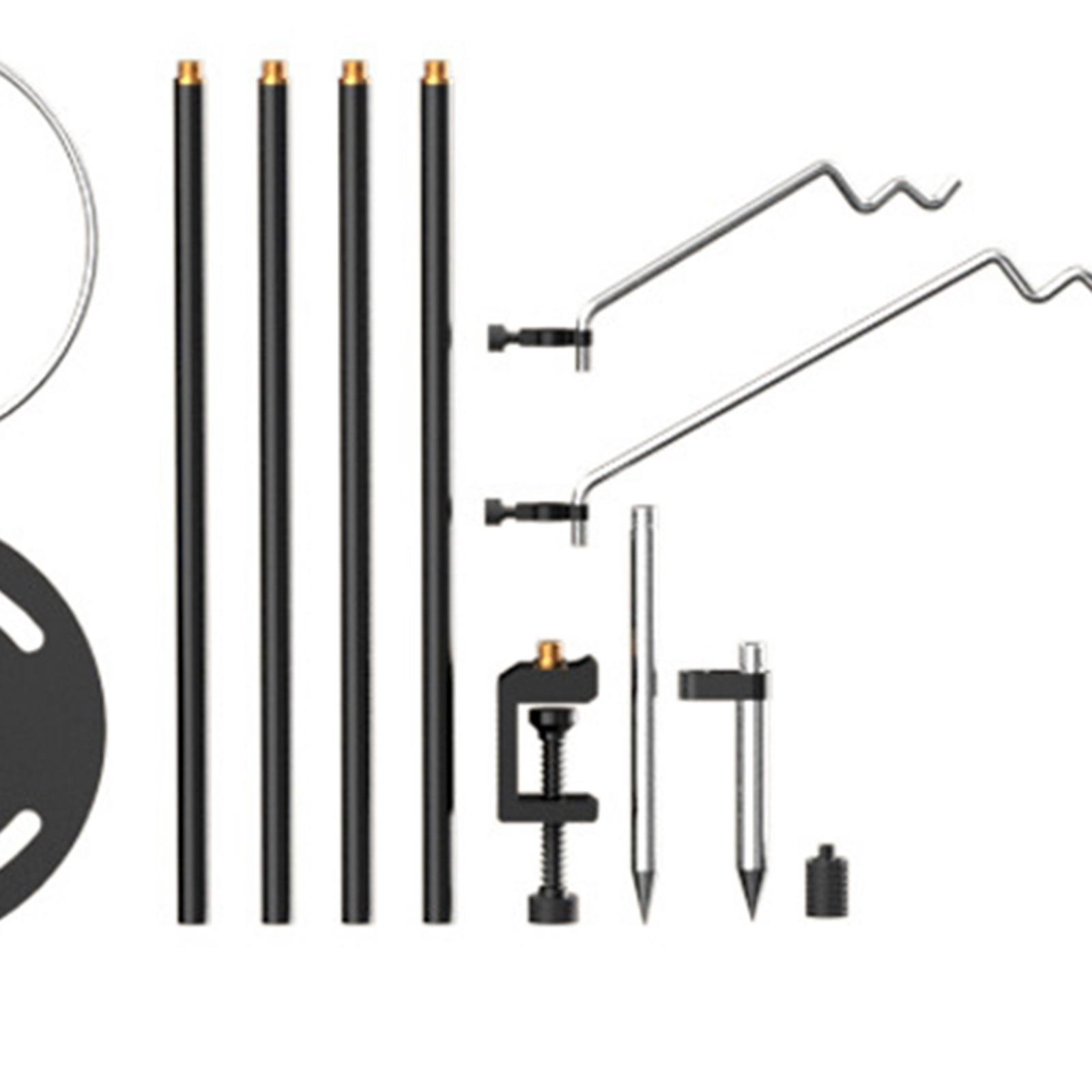 Camping Lantern Stand, Lantern Pole Hanger, Detachable Adjustable Light Holder, Camping Light Pole, for Fishing BBQ Backpacking Traveling Garden