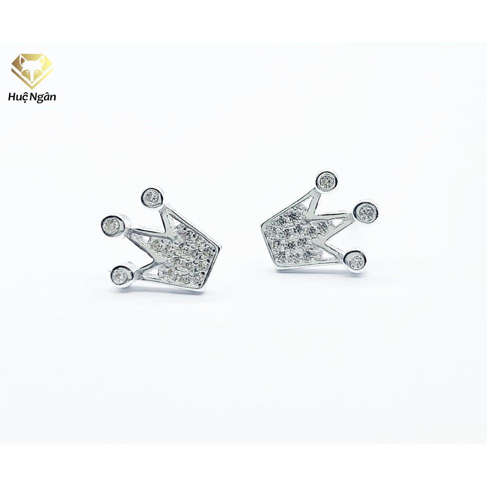 Bông tai bạc Ý 925 Huệ Ngân - Vương miện ngộ nghĩnh RYE140948