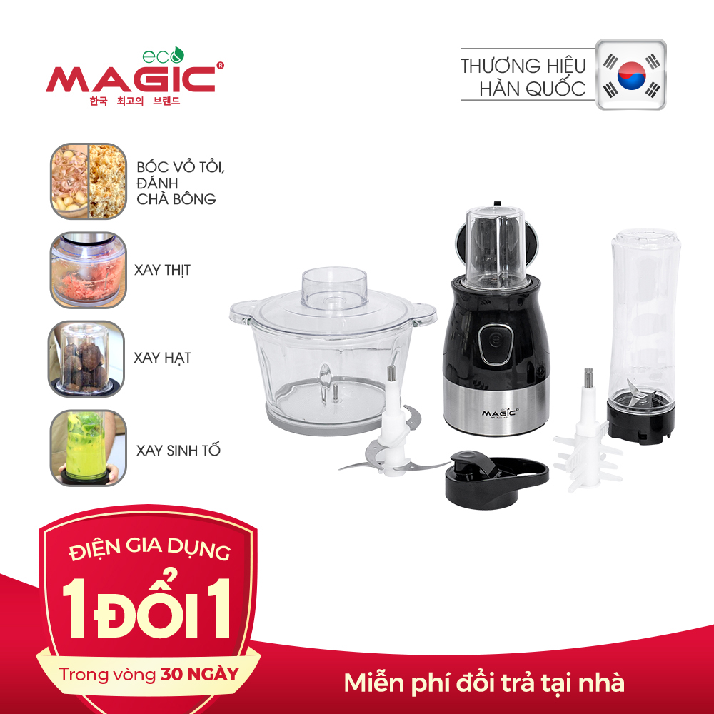 Máy xay thực phẩm đa năng 3in1 Magic Eco AC-16 (2.0 Lít) - Hàng chính hãng