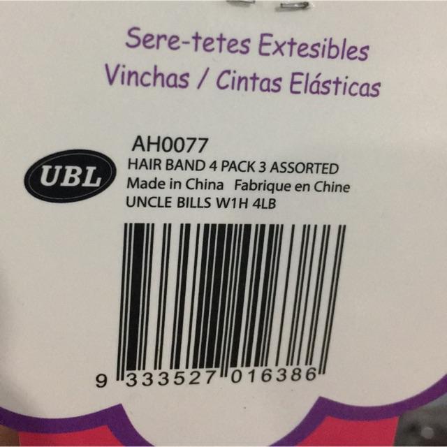 Băng Đô Co Dãn 4 Màu Uncle Bills AH0077