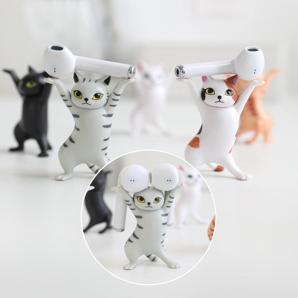 Tượng Mèo Nhảy Múa Mini Cute Trang Trí Decor Góc Học Tập PK32