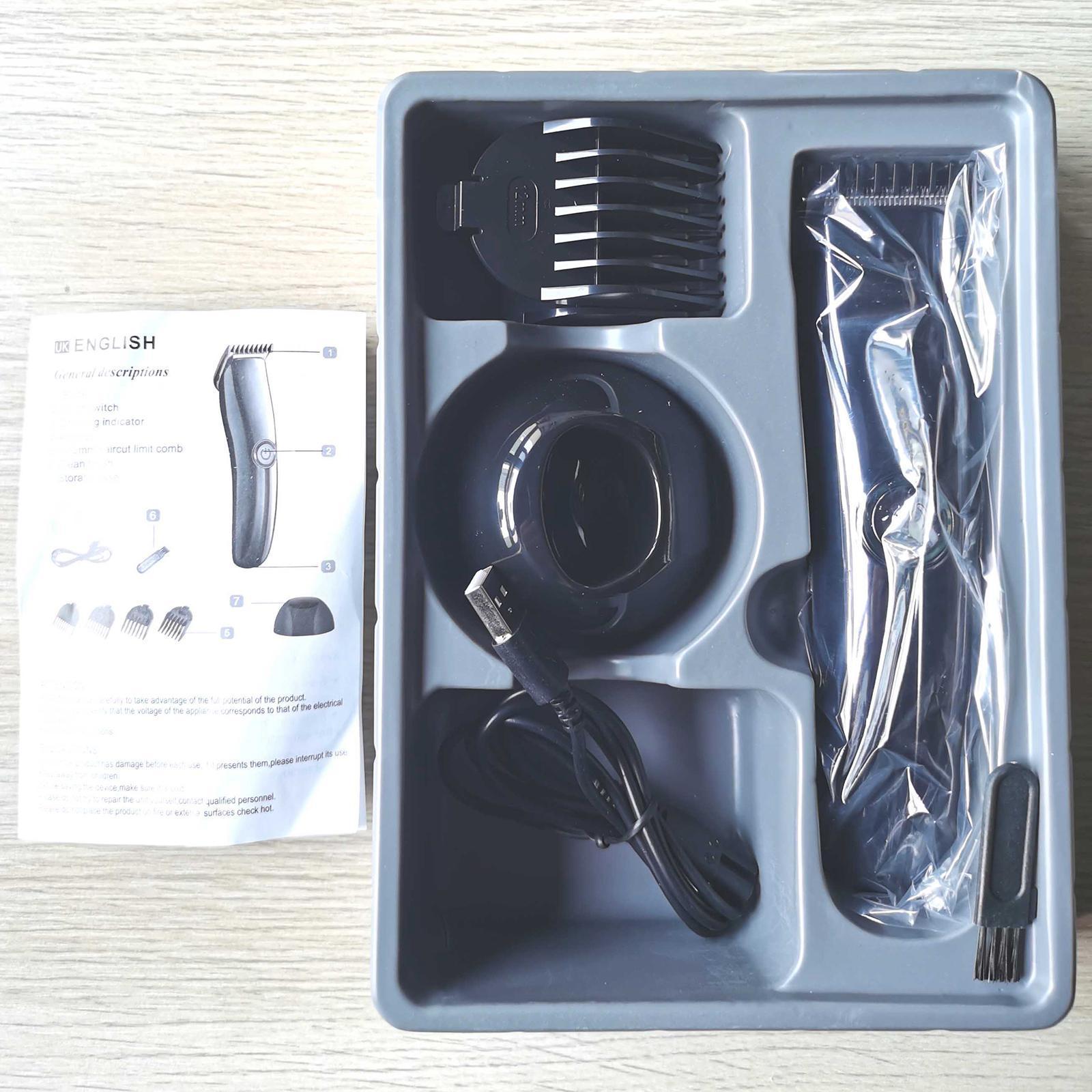 Mens Hair Clippers, Hair Cutter for Men Cordless USB Rechargeable Hair Trimmer Set Trimmer Grooming Cutter Kit Electric Hair Removal Machine Low Noise
