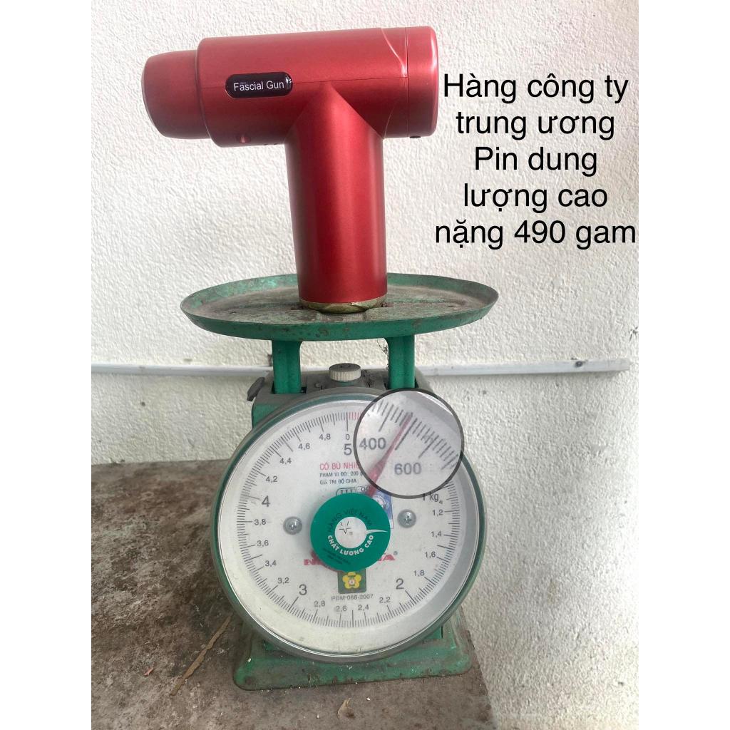 Máy Massage cầm tay 4 đầu thay với 6 chế độ đấm, hàng công ty trung ương trung quốc- Súng mát xa