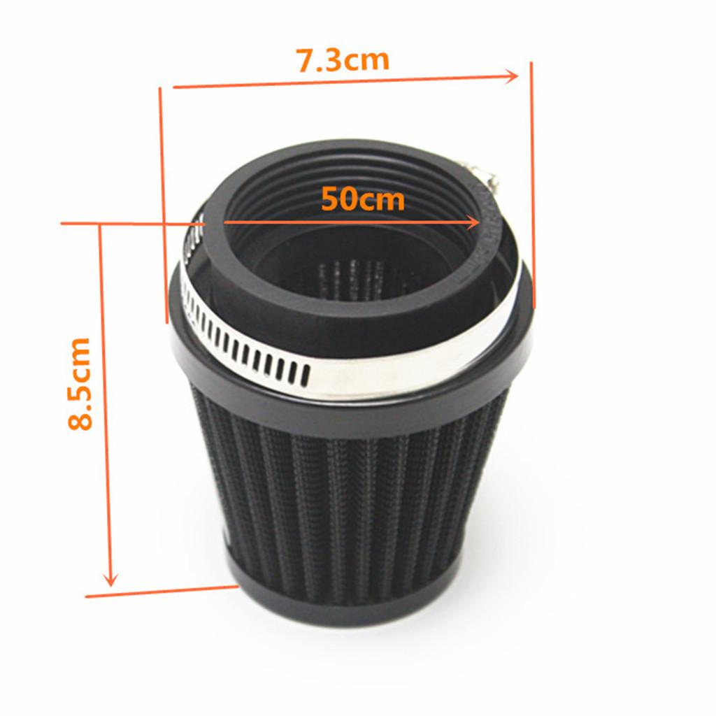 Black 50mm Air Intake Filter for Universal Motorcycle Dirt Bike ATV Quad
