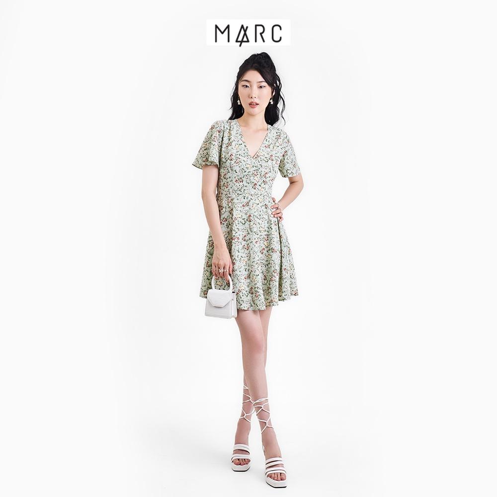 Đầm nữ MARC FASHION mini đắp chéo tay cánh tiên CBMH094222