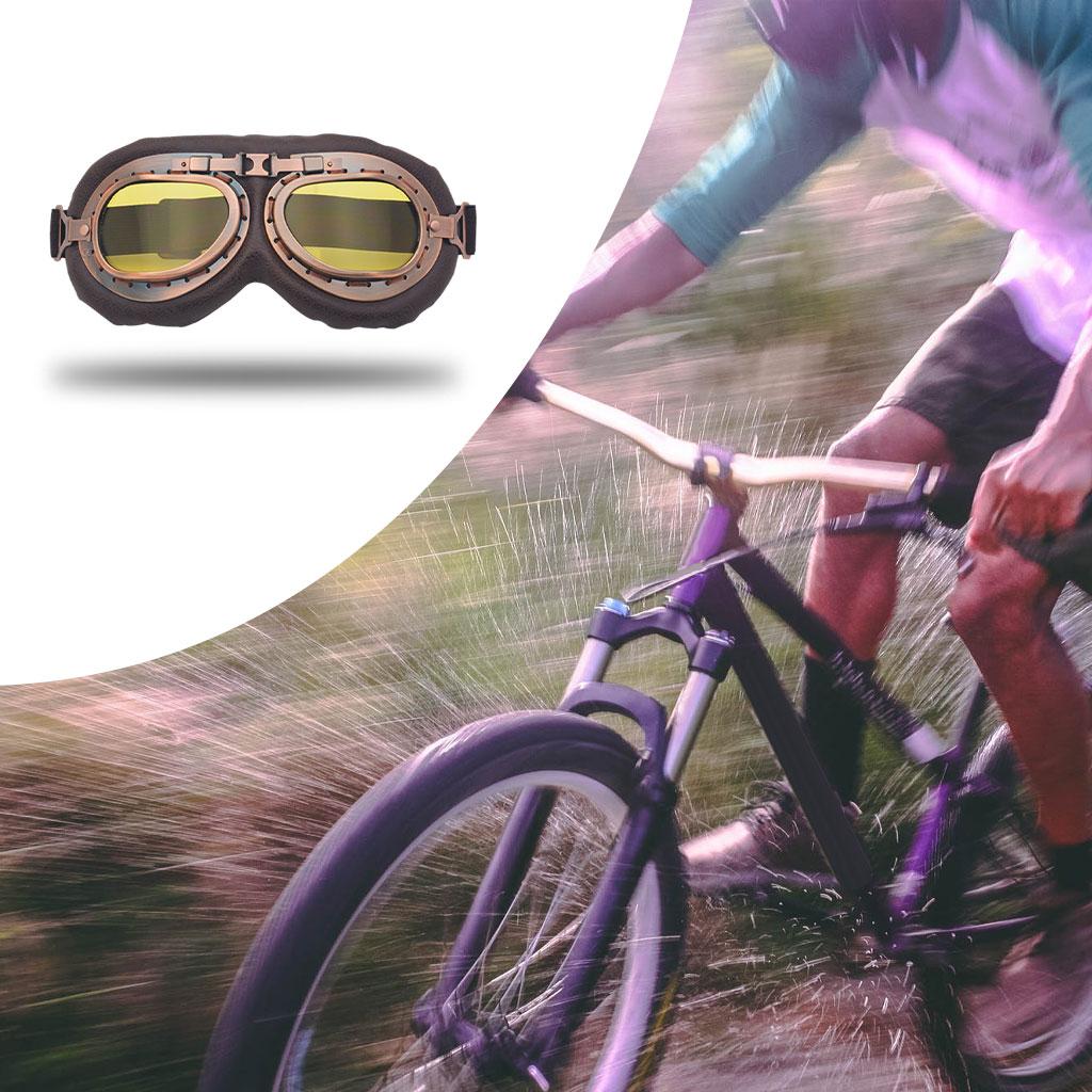 Punk Glasses Motorcycle Goggles Flying Eyewear for Motocross Cruiser Snow Sports