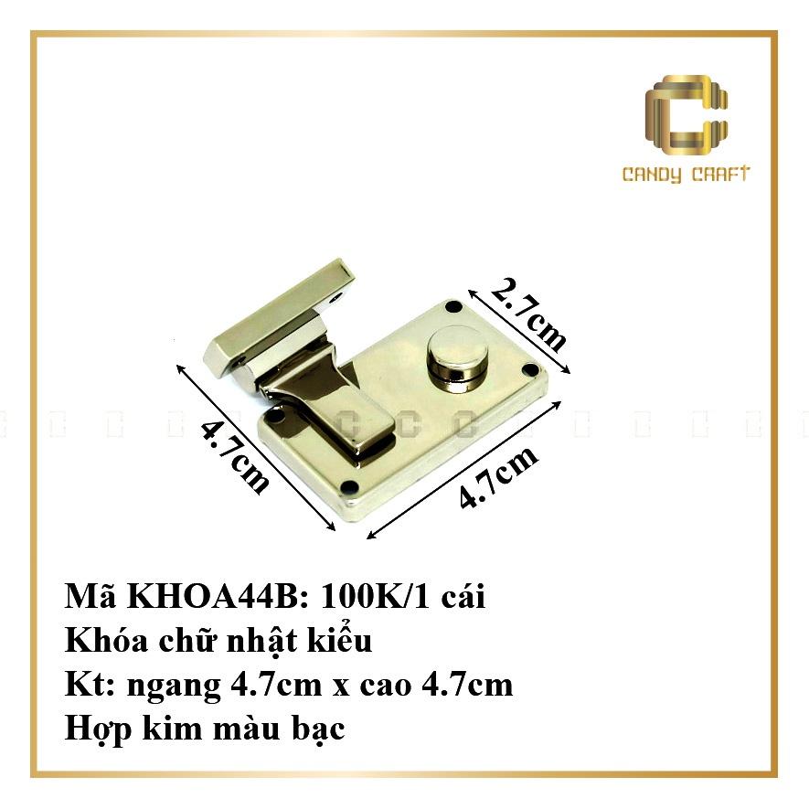 Khóa chữ nhật kiểu 4.7cm