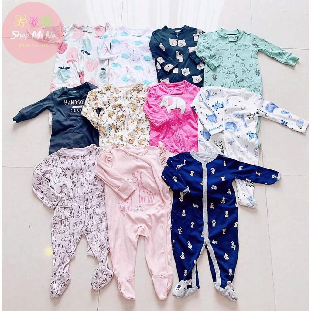 Sleepsuit / bodysuit bộ body dài tay xuất dư các hãng cho bé trai bé gái