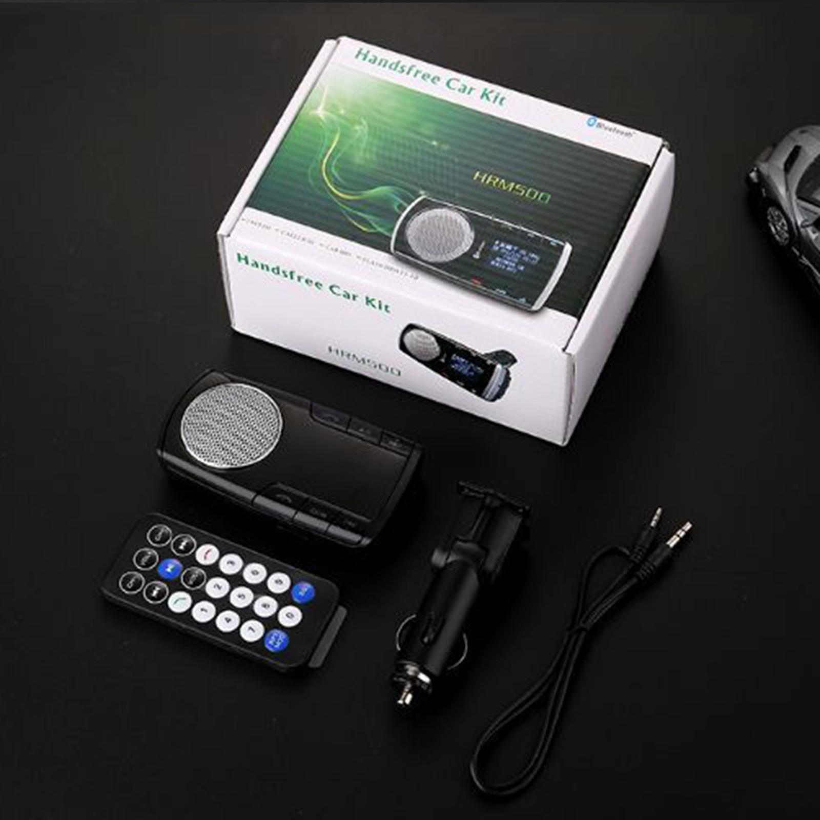 FM Transmitter Car Adapter MP3 Player Speaker with 1.4 '' Screen USB Port for Phone with Mic