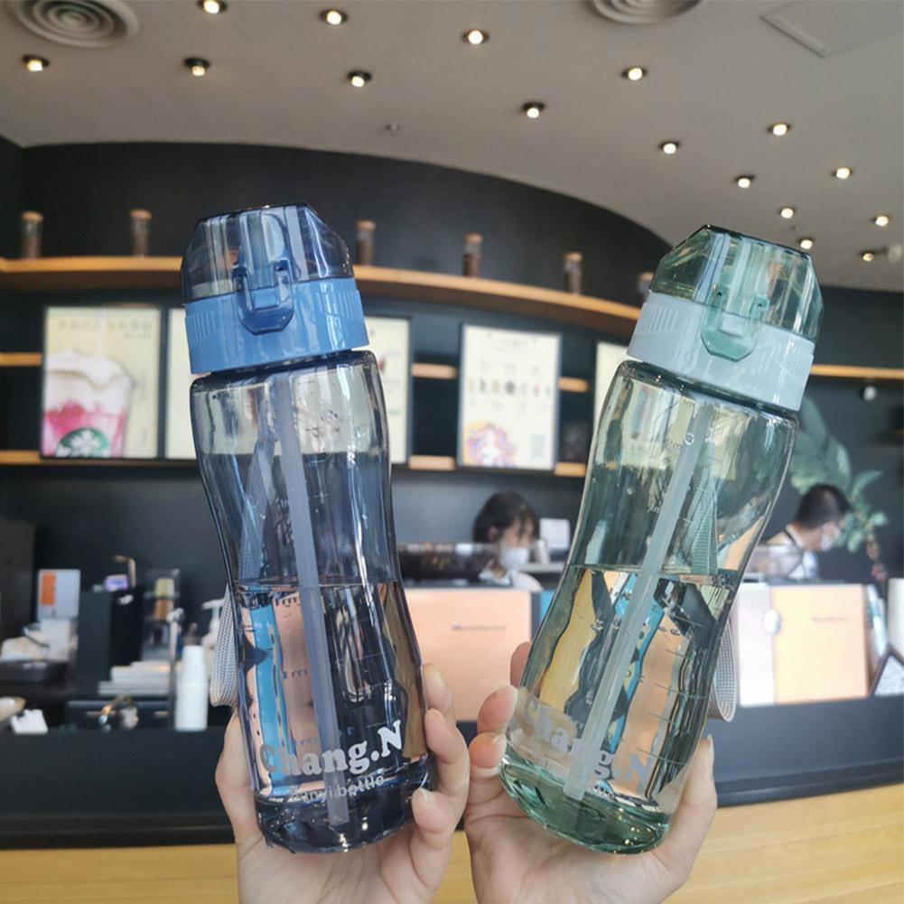 Bình Nước Thể Thao 580ml Kèm Ống Hút Nhựa Tiện Lợi