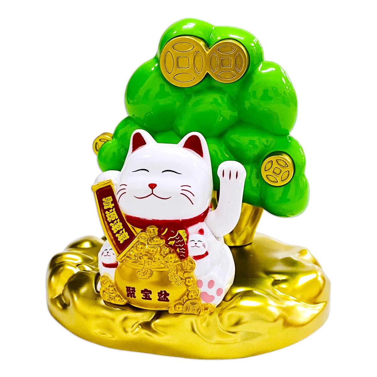 Tượng Mèo Thần Tài Vẩy Tay - Trang Trí Tết - JS901/02/05 - Mẫu 2