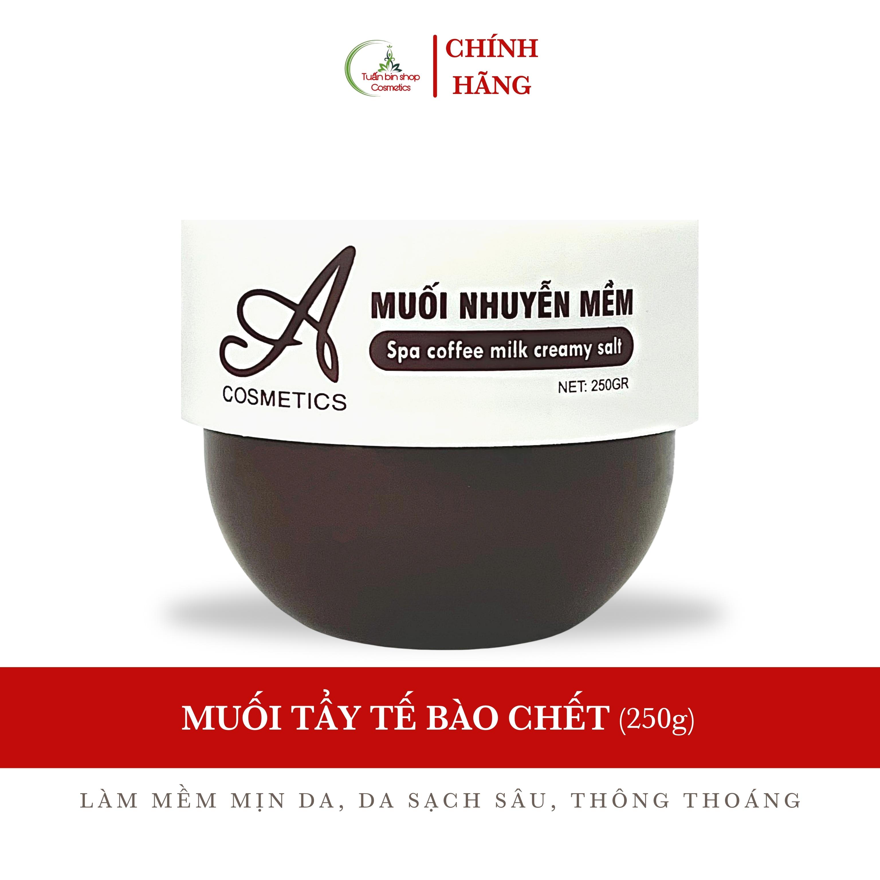 Muối tẩy tế bào chết nhuyễn Acosmetics, tẩy tế bào chết body 250g