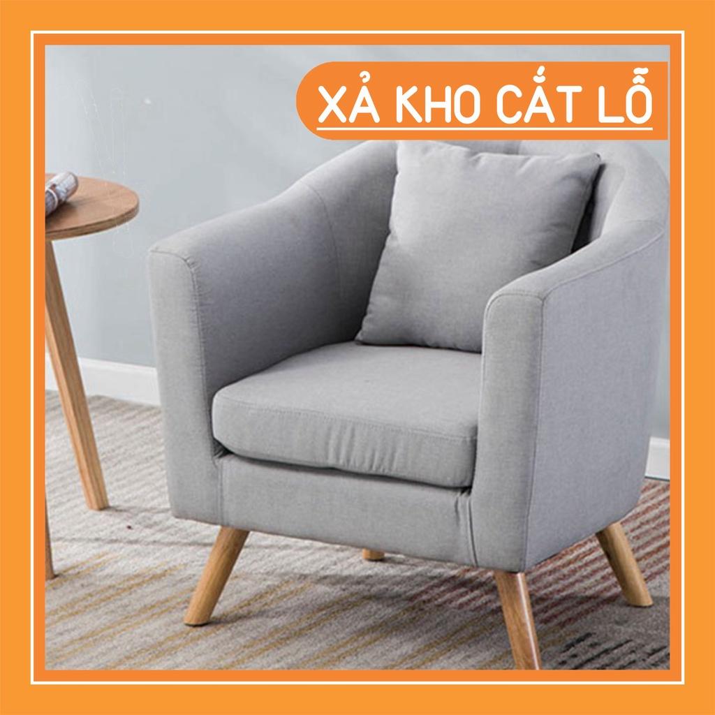 SIÊU ĐẸP Ghế Sofa đơn, Ghế Sofa gỗ đơn vaỉ nỉ cao cấp tại Nghệ Thuật Việt Siêu rẻ