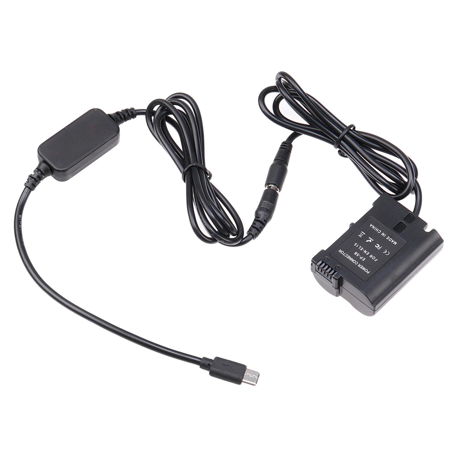 EN-EL15  Battery DC Power  Adapter DC Coupler  for  Camera