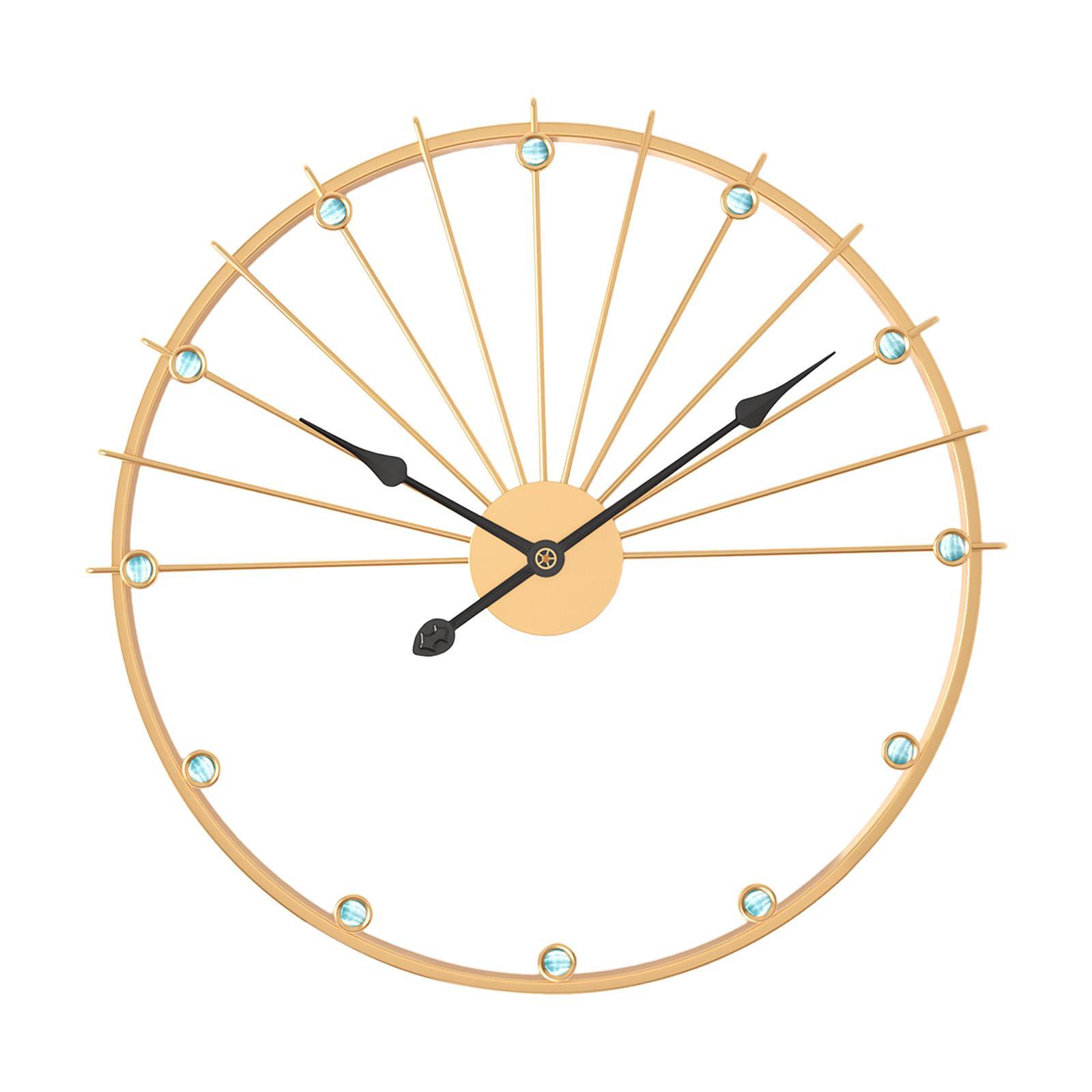 Non Ticking Silent Clock Unique Wall Art Clock for Kitchen Study Living Room