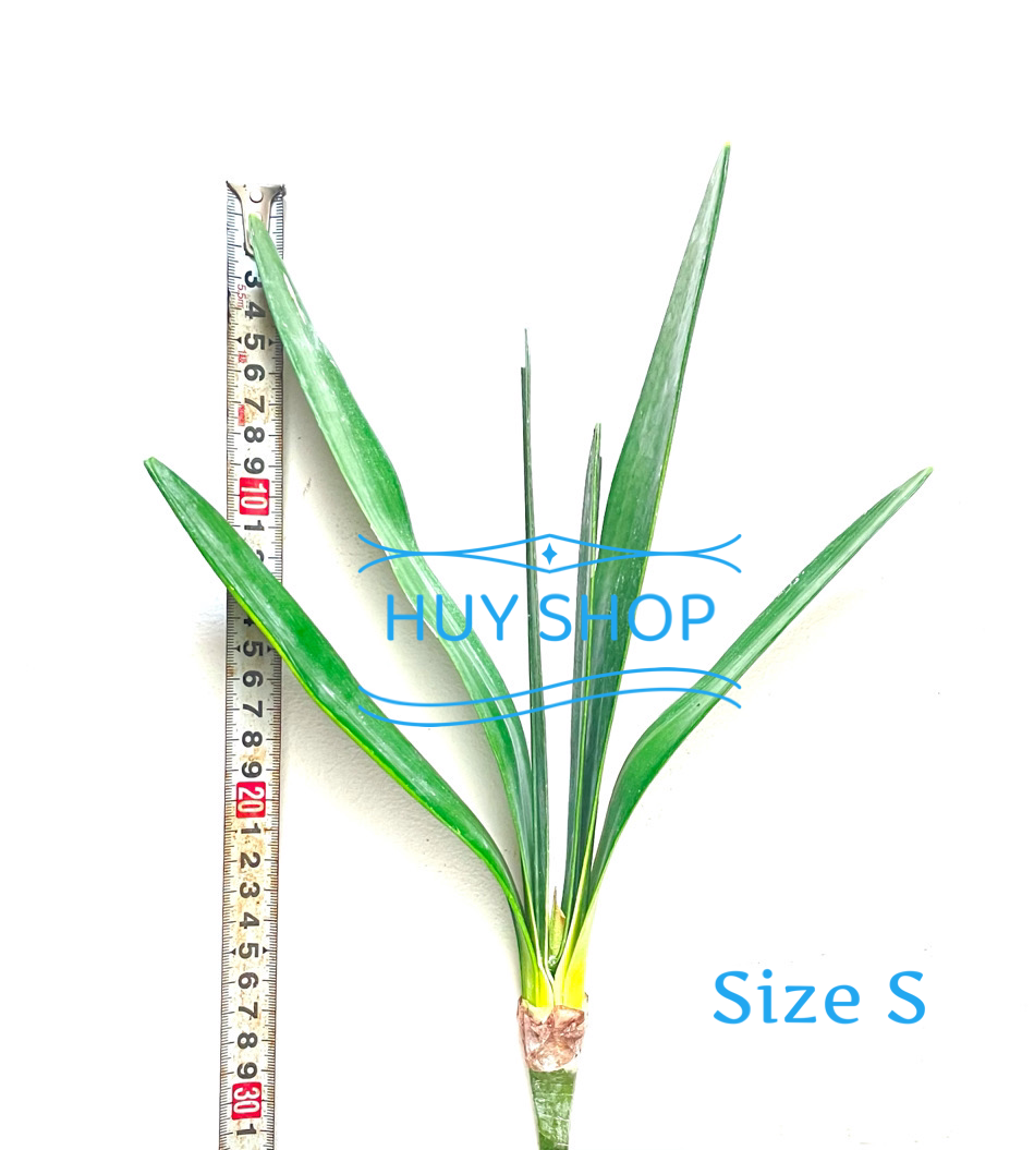 Hoa giả trang trí - COMBO Bộ Hoa LAN ĐẤT 3 nhánh Vải cao cấp