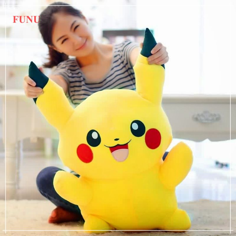 Gấu Bông/ Thú Bông FUNU Pikachu Kích Thước 38cm- Hàng Chính Hãng