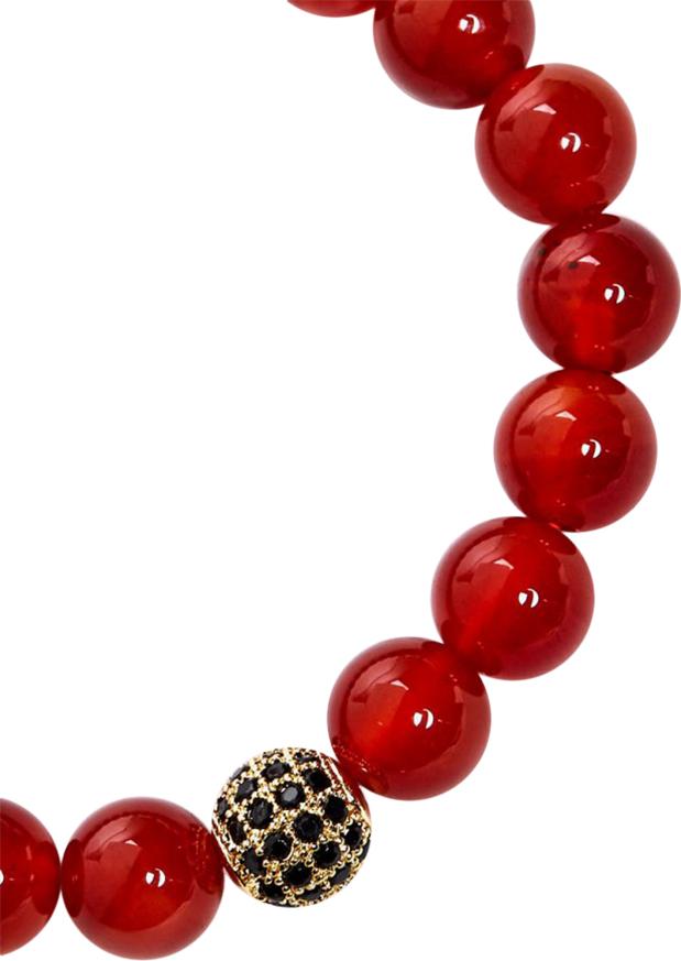 Vòng Tay Đá Mã Não Đỏ Mix Charm Ngọc Quý Gemstones VT47