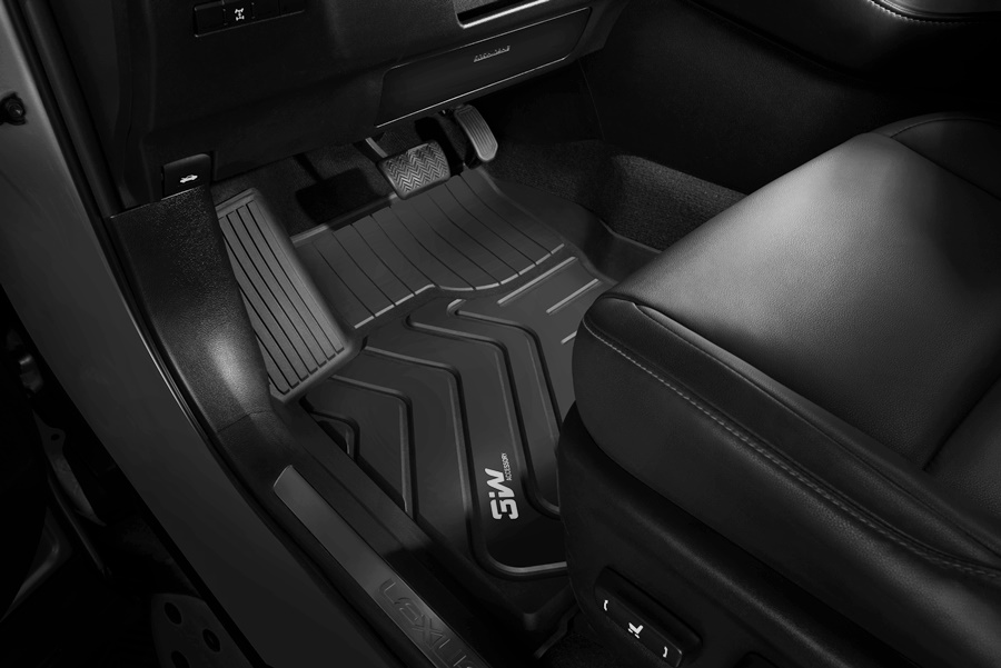 Thảm lót sàn xe ô tô Lexus NX 2013- đến nay Nhãn hiệu Macsim 3W cao cấp - màu đen.