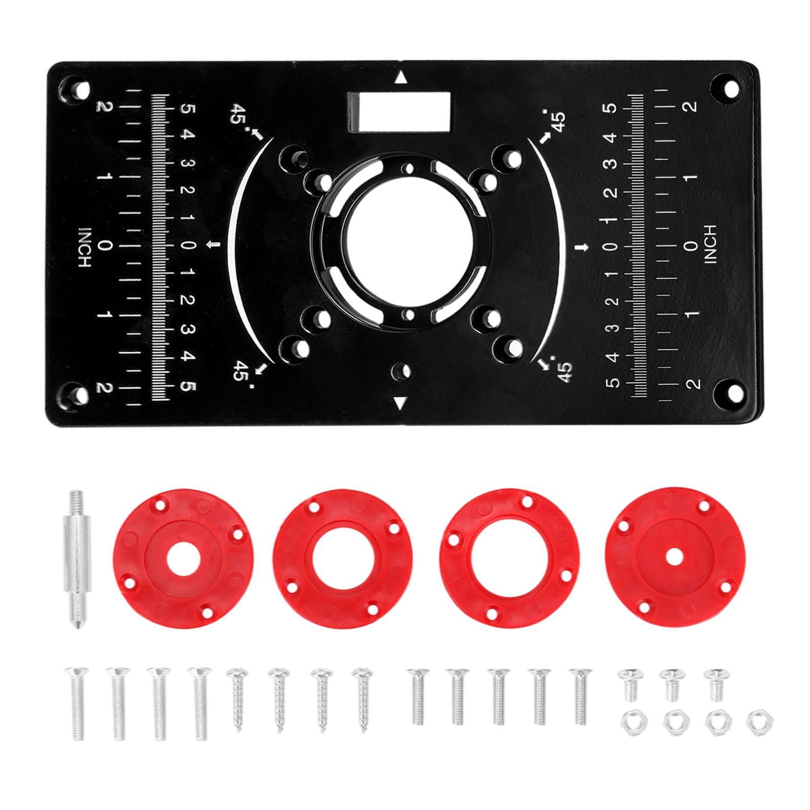 Router Table Insert Plate Wood Milling Flip Board for Woodworking