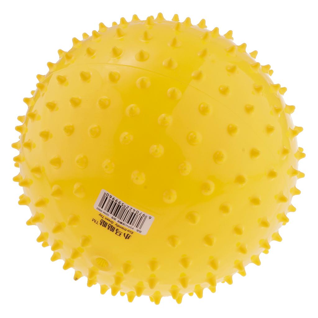 9 Inch Kids Knobby Bouncy Ball Spiky Sensory Ball for Yoga Massage