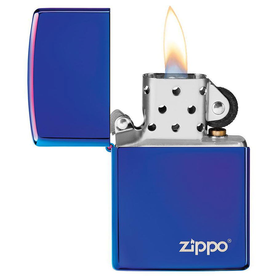 Bật Lửa Zippo 29899Zl – Zippo High Polish Indigo Zippo Logo