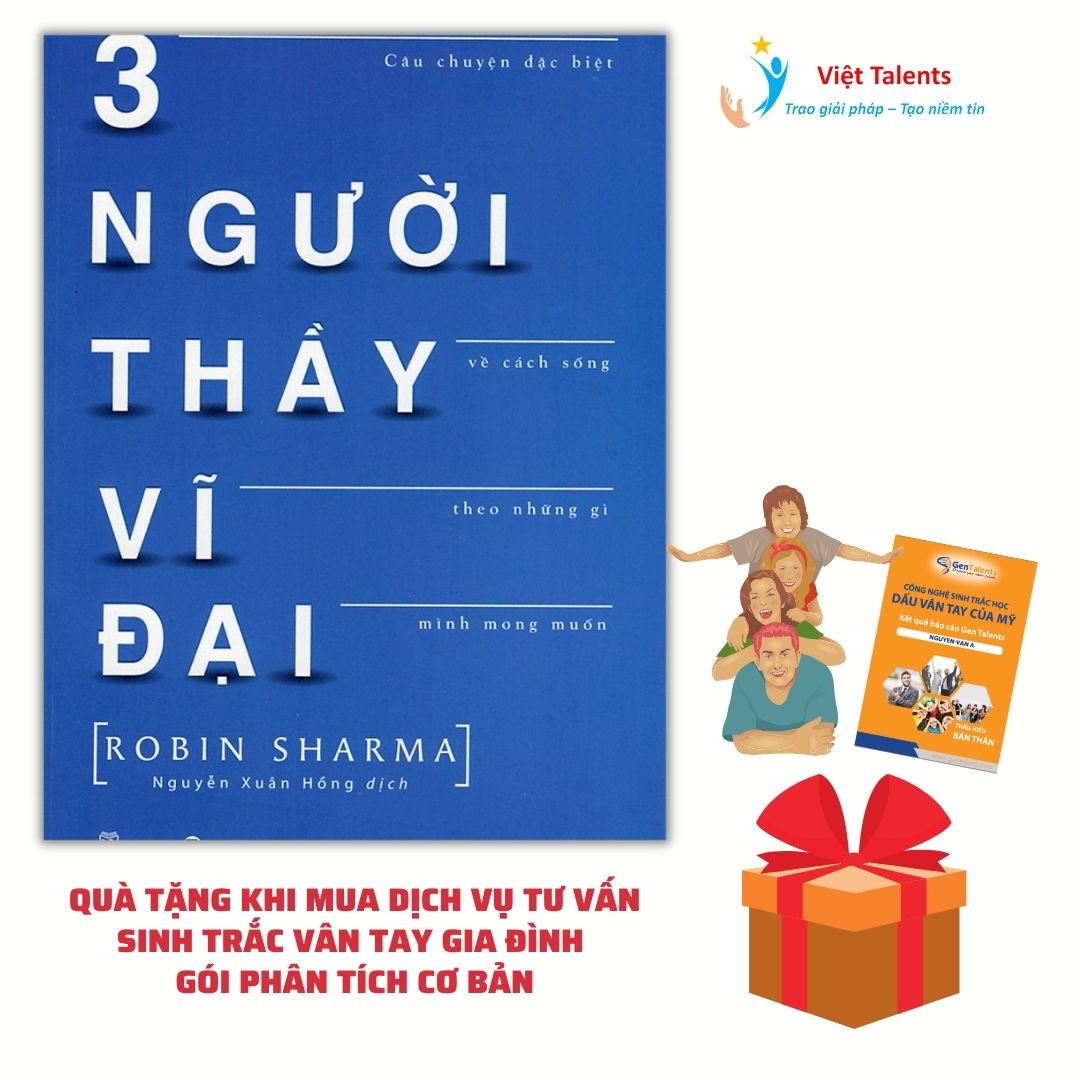 Sinh Trắc Vân Tay Gen Talents – Dịch Vụ Tư Vấn Sinh Trắc Vân Tay Gia Đình – Gói Phân Tích Demo – Tặng Sách Ba Người Thầy Vĩ Đại