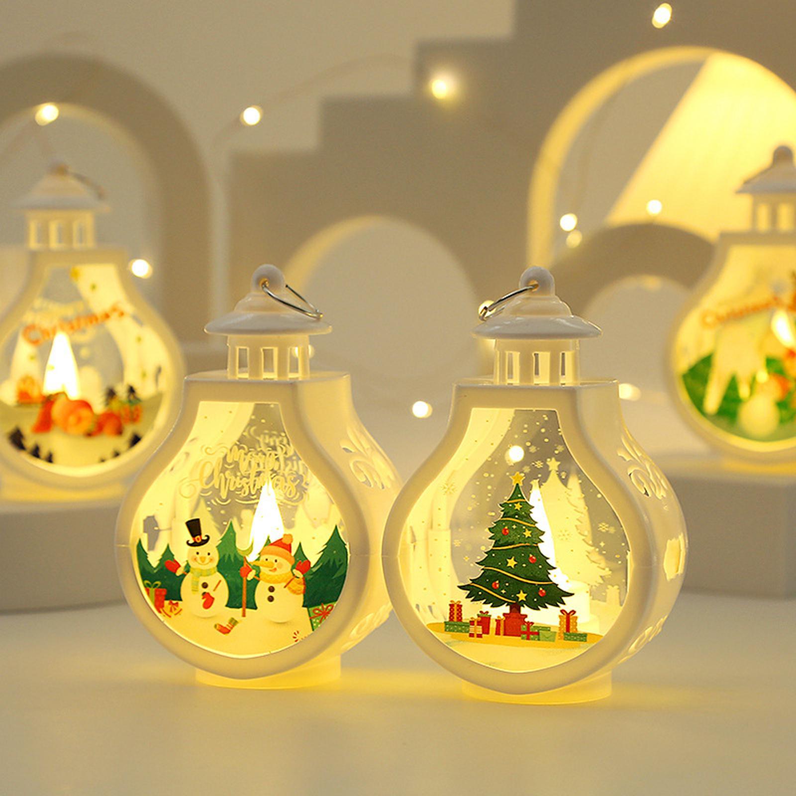 Christmas Candle Lantern Decorative Candle Lantern LED Candle Light for Patio