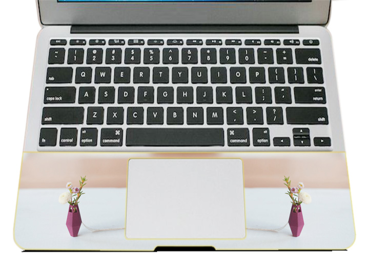 Miếng Dán Trang Trí Mặt Ngoài + Lót Tay Laptop Hoa Văn LTHV - 374