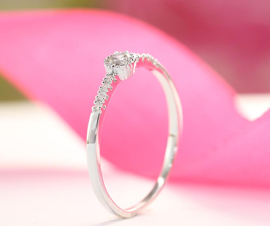 Nhẫn bạc nữ đẹp đính đá tinh tế NN0196