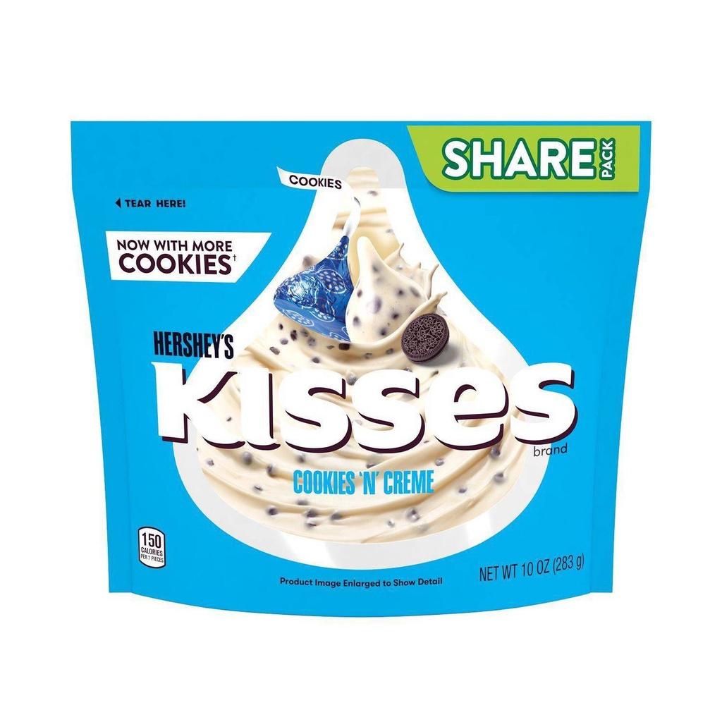 TÚI 283g SOCOLA KEM &amp; BÁNH COOKIES GIÒN Hershey's Kisses Cookies and Creme Share Pack, Share Bag (10oz)