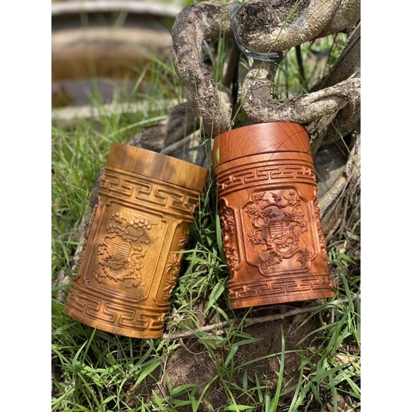 Hộp đựng trà gỗ bách xanh