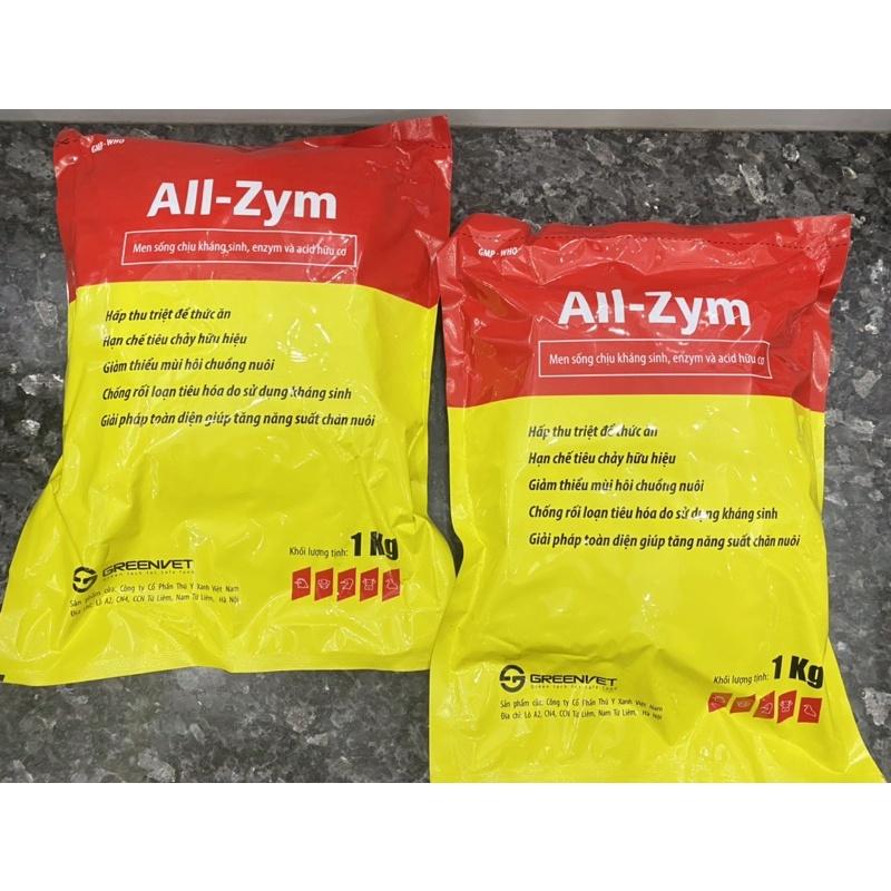 [ THÚ Y ] 1kg ALL - ZYM MEN SỐNG CHỊU KHÁNG SINH, EZYME VÀ ACID HỮU CƠ. CHỐNG RỐI LOẠN TIÊU HÓA, TĂNG HẤP THU THỨC ĂN, GIẢM MÙI HÔI dùng cho gà vịt ngan, trâu bò heo