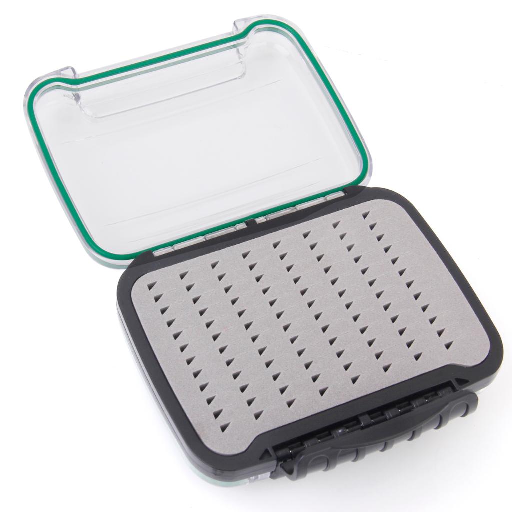 2-Side Waterproof Fishing Fly Box Tackle Lure Baits Storage Case Box