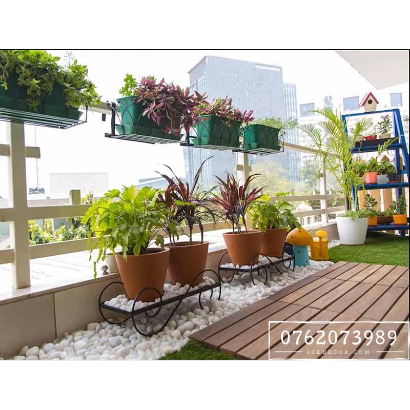 Sỏi trang trí ban công sân vườn