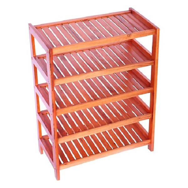 kệ dép 5 tầng màu nâu 62x30x75cm